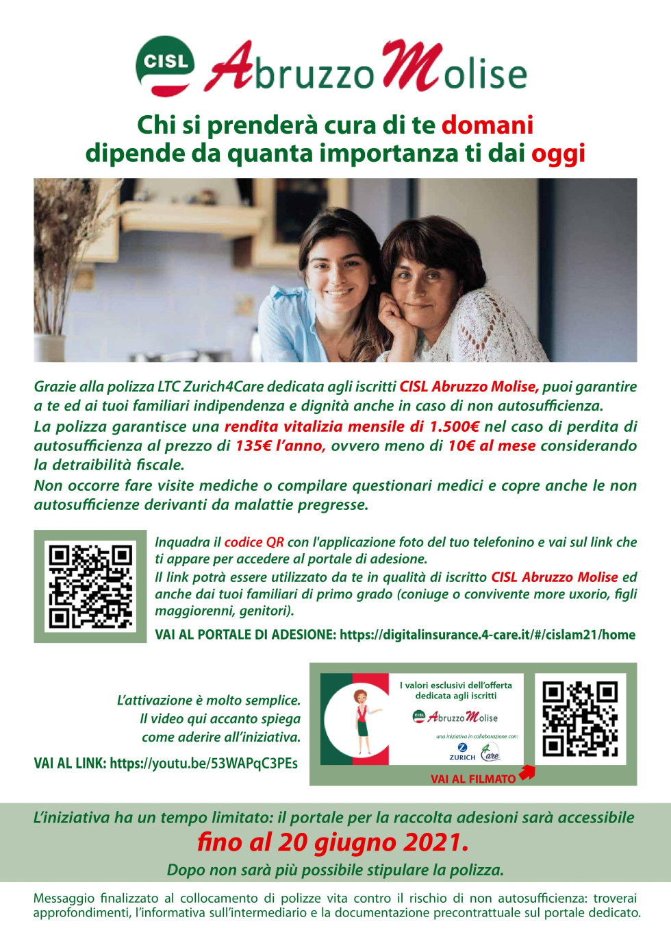 LA PROTEZIONE SU MISURA PER TE E LA TUA FAMIGLIA