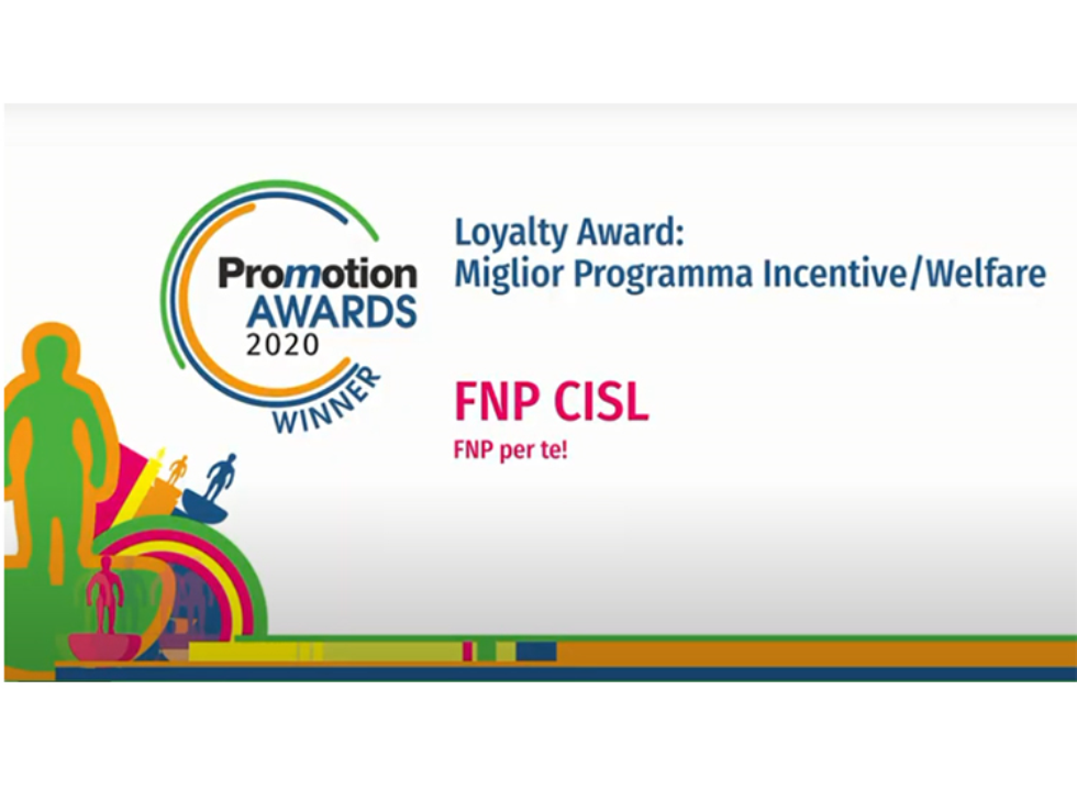 A Fnp per Te il premio Promotion Awards 2020 come programma incentive-welfare