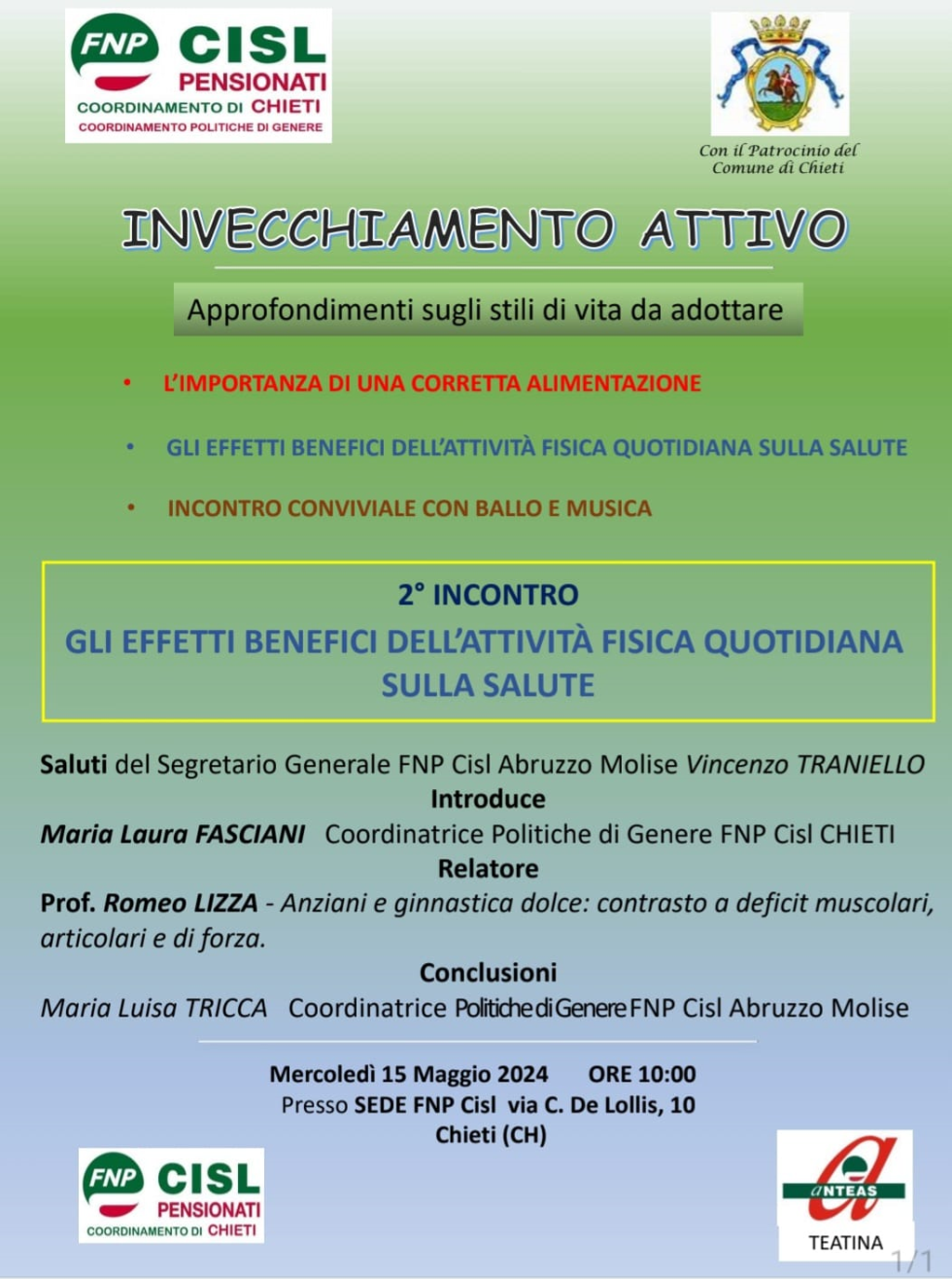 Invecchiamento attivo. Approfondimenti sugli stili di vita da adottare.