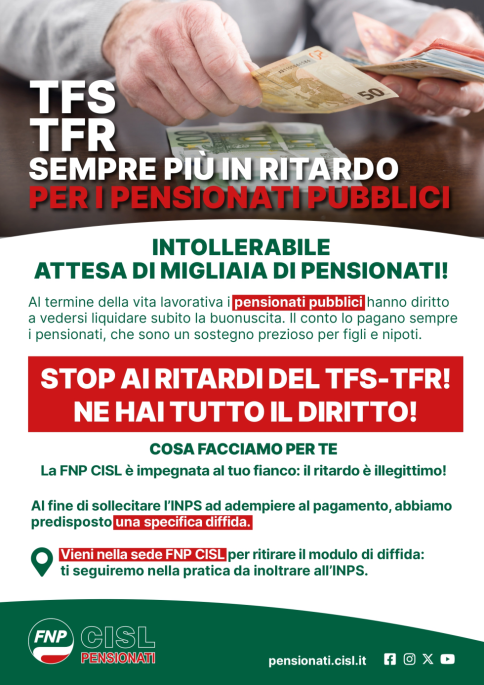 TFR/TFS sempre più in ritardo per i pensionati pubblici: ti aiutiamo noi!