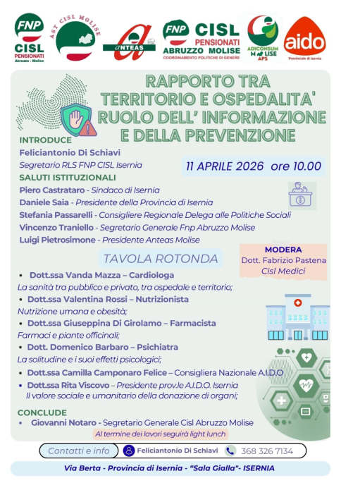 RAPPORTO TRA TERRITORIO E OSPEDALITA' 